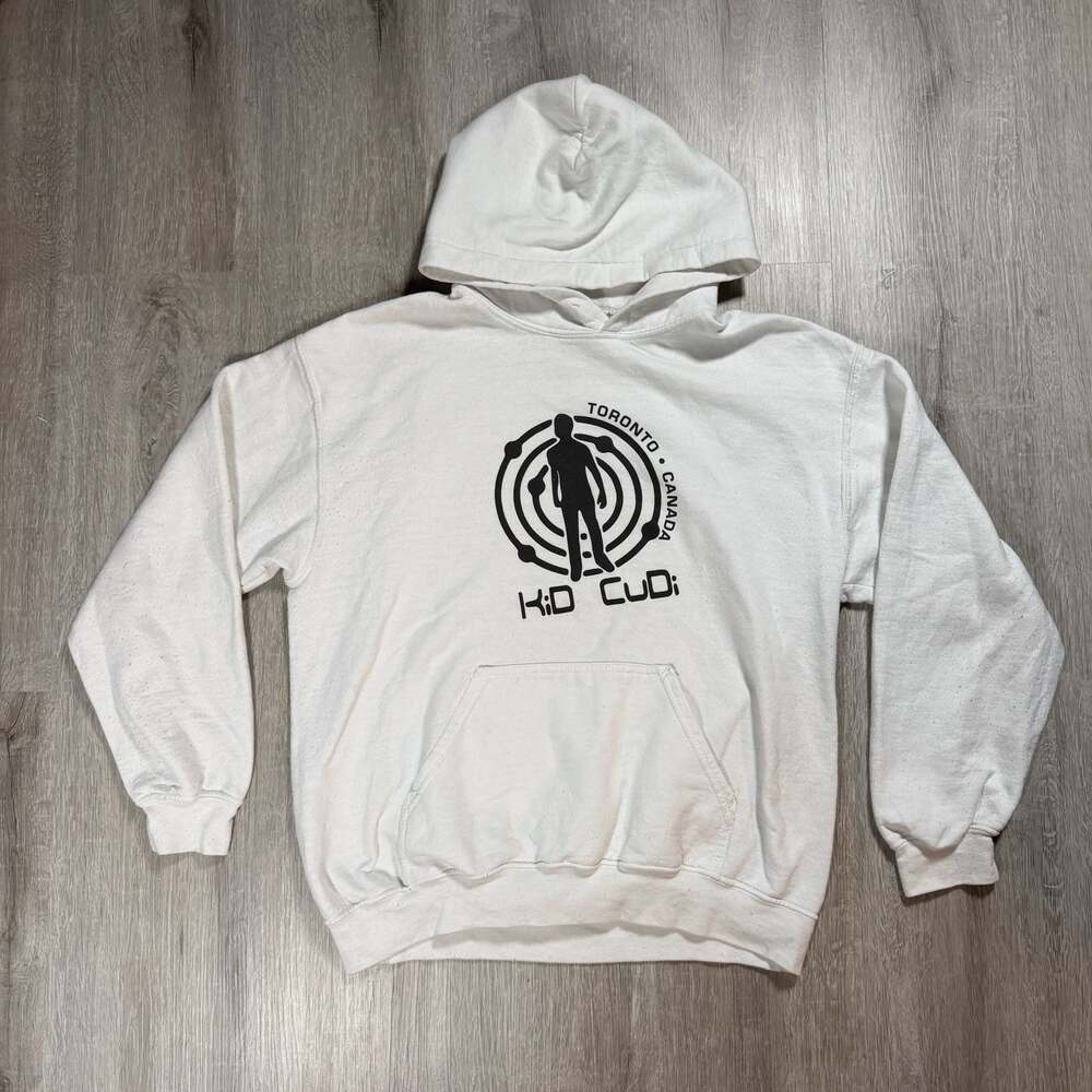 Mens Kid Cudi To The Moon World Tour 2022 Toronto Canada Pullover Hoodie Small